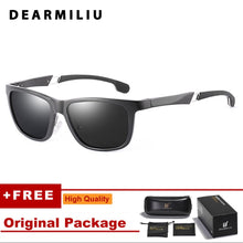 Load image into Gallery viewer, DEARMILIU Aluminum-Magnesium Polarized Square Sunglasses Men Brand Designer Eyewear Fishing Sun Glasses Women Retro Outdoor