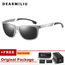 Load image into Gallery viewer, DEARMILIU Aluminum-Magnesium Polarized Square Sunglasses Men Brand Designer Eyewear Fishing Sun Glasses Women Retro Outdoor