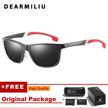 Load image into Gallery viewer, DEARMILIU Aluminum-Magnesium Polarized Square Sunglasses Men Brand Designer Eyewear Fishing Sun Glasses Women Retro Outdoor