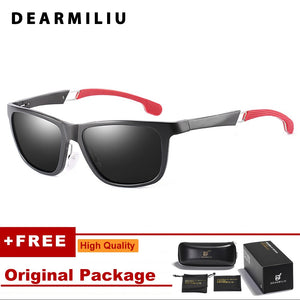 DEARMILIU Aluminum-Magnesium Polarized Square Sunglasses Men Brand Designer Eyewear Fishing Sun Glasses Women Retro Outdoor