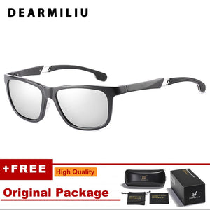 DEARMILIU Aluminum-Magnesium Polarized Square Sunglasses Men Brand Designer Eyewear Fishing Sun Glasses Women Retro Outdoor