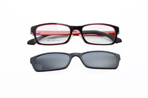 DEDING Glasses With Magnetic Clip On Sunglasses Myopia Driving Glasses Polarized Sunglasses Clip On Dual Purpose DD1416