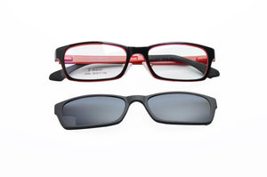 DEDING Glasses With Magnetic Clip On Sunglasses Myopia Driving Glasses Polarized Sunglasses Clip On Dual Purpose DD1416
