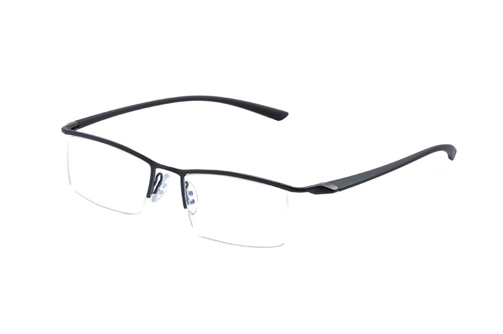 DEDING Super Slim temple eyeglasse Mens half-rim Eye glasses Metal Optical Frame For Myopia lens Mens Prescription Frame DD1459