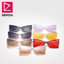 Load image into Gallery viewer, DENISA  2023 Vintage Butterfly Sunglasses Women Trendy Cat Eye Sun Glasses Girls UV400 lunette de soleil femme GZ1075