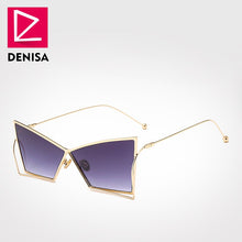 Load image into Gallery viewer, DENISA  2023 Vintage Butterfly Sunglasses Women Trendy Cat Eye Sun Glasses Girls UV400 lunette de soleil femme GZ1075
