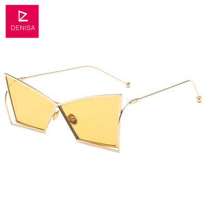 DENISA  2023 Vintage Butterfly Sunglasses Women Trendy Cat Eye Sun Glasses Girls UV400 lunette de soleil femme GZ1075