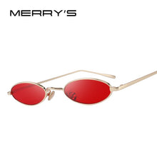 Load image into Gallery viewer, DESIGN Women Small Oval Sunglasses Red Lense UV400 Protection S6119