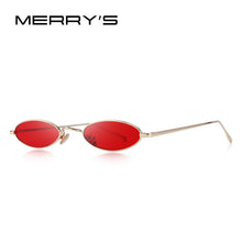 Load image into Gallery viewer, DESIGN Women Small Oval Sunglasses Red Lense UV400 Protection S6119