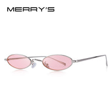 Load image into Gallery viewer, DESIGN Women Small Oval Sunglasses Red Lense UV400 Protection S6119