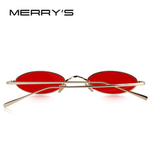 Load image into Gallery viewer, DESIGN Women Small Oval Sunglasses Red Lense UV400 Protection S6119