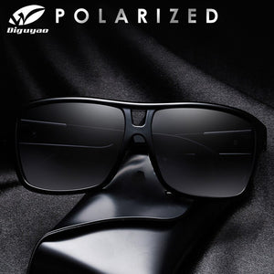 DIGUYAO Brand TR90 Men Sunglasses Polarized Rectangle Male Glasses Driving Sun Glasses Travel Fishing For Men Zonnebril With Box