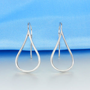 DIP3 women fine jewelry,fashion water drip shaped earring,925 sterling silver earring as anniversary gift