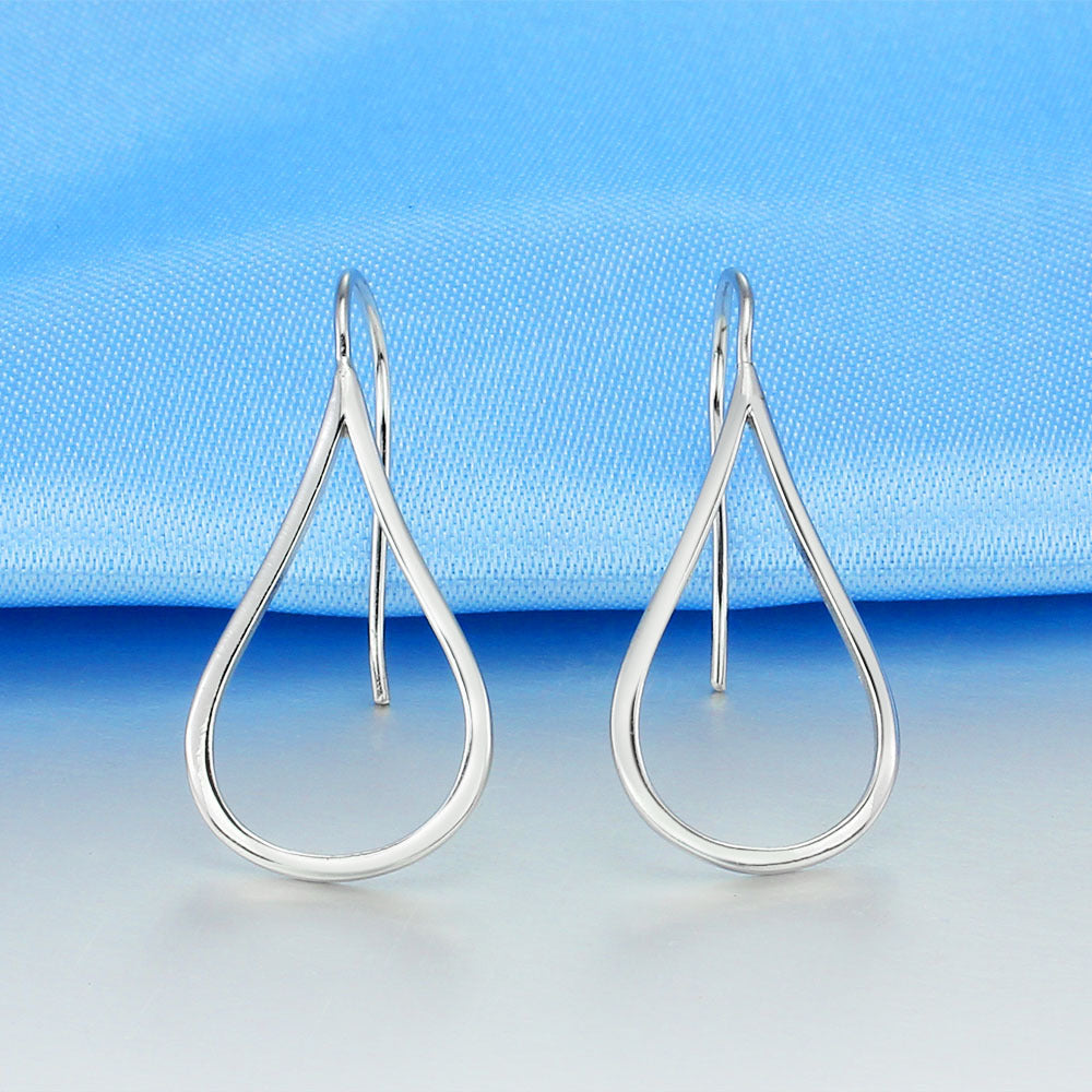 DIP3 women fine jewelry,fashion water drip shaped earring,925 sterling silver earring as anniversary gift