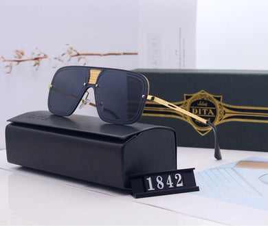 DITA Classic Black Resin Lens Gradient Couple Sun Glasses Men Women Driving High-Definition Large-Frame Sunglasses 1842