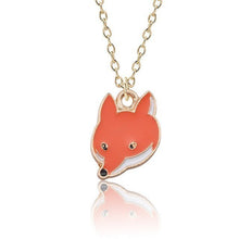 Load image into Gallery viewer, DIY Cartoon Enamel Dragon Bird Fox Rabbit Pendant Chinchilla Cat Necklace For Women Kawaii Animal Family Choker Jewelry Collares