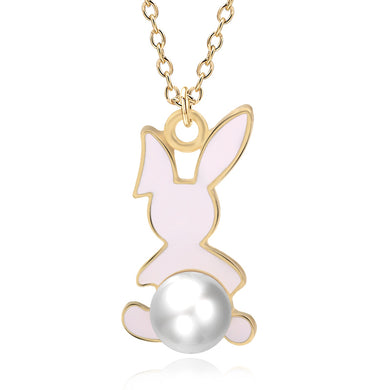 DIY Cartoon Enamel Dragon Bird Fox Rabbit Pendant Chinchilla Cat Necklace For Women Kawaii Animal Family Choker Jewelry Collares