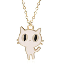 Load image into Gallery viewer, DIY Cartoon Enamel Dragon Bird Fox Rabbit Pendant Chinchilla Cat Necklace For Women Kawaii Animal Family Choker Jewelry Collares