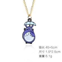 Load image into Gallery viewer, DIY Cartoon Enamel Dragon Bird Fox Rabbit Pendant Chinchilla Cat Necklace For Women Kawaii Animal Family Choker Jewelry Collares