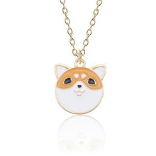 Load image into Gallery viewer, DIY Cartoon Enamel Dragon Bird Fox Rabbit Pendant Chinchilla Cat Necklace For Women Kawaii Animal Family Choker Jewelry Collares