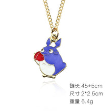 Load image into Gallery viewer, DIY Cartoon Enamel Dragon Bird Fox Rabbit Pendant Chinchilla Cat Necklace For Women Kawaii Animal Family Choker Jewelry Collares