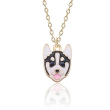 Load image into Gallery viewer, DIY Cartoon Enamel Dragon Bird Fox Rabbit Pendant Chinchilla Cat Necklace For Women Kawaii Animal Family Choker Jewelry Collares