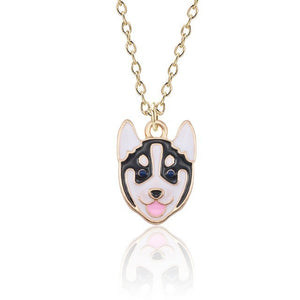 DIY Cartoon Enamel Dragon Bird Fox Rabbit Pendant Chinchilla Cat Necklace For Women Kawaii Animal Family Choker Jewelry Collares