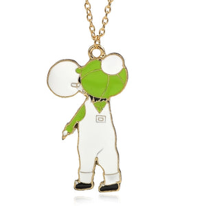 DIY Cartoon Enamel Dragon Bird Fox Rabbit Pendant Chinchilla Cat Necklace For Women Kawaii Animal Family Choker Jewelry Collares