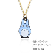 Load image into Gallery viewer, DIY Cartoon Enamel Dragon Bird Fox Rabbit Pendant Chinchilla Cat Necklace For Women Kawaii Animal Family Choker Jewelry Collares
