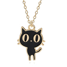 Load image into Gallery viewer, DIY Cartoon Enamel Dragon Bird Fox Rabbit Pendant Chinchilla Cat Necklace For Women Kawaii Animal Family Choker Jewelry Collares