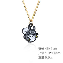 Load image into Gallery viewer, DIY Cartoon Enamel Dragon Bird Fox Rabbit Pendant Chinchilla Cat Necklace For Women Kawaii Animal Family Choker Jewelry Collares