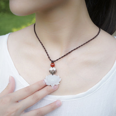 DIY Ethnic Jewelry double lotus ethnic choker necklace,fashion handmad carved bodhi root vintage necklace
