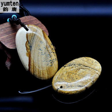 DIY Oval Rough Natural Stone Necklace Chain Pendants Jewelry Making Colares Feminino Charm Colares Femininos Joyas Style Londo