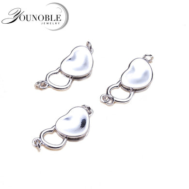 Collana con braccialetto di perle naturali moda fai-da-te Chiusura con fibbia accessoria Chiusura per creazione di gioielli per braccialetti 