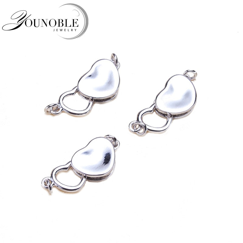 Collana con braccialetto di perle naturali moda fai-da-te Chiusura con fibbia accessoria Chiusura per creazione di gioielli per braccialetti 