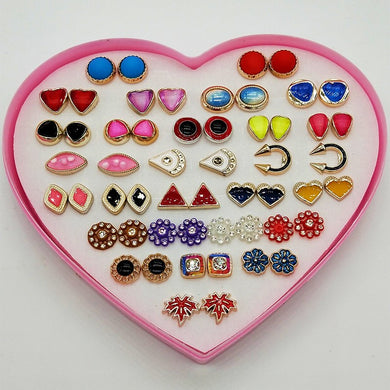 DIY plastic temperament earrings couples men and women universal earrings