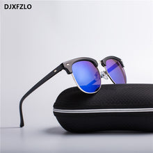Load image into Gallery viewer, DJXFZLO 2023 Half Metal Sunglasses Men/Women Brand Designer Retro Rivet  Lens Sun Glasses Female Oculos