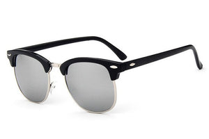 DJXFZLO 2023 Half Metal Sunglasses Men/Women Brand Designer Retro Rivet  Lens Sun Glasses Female Oculos