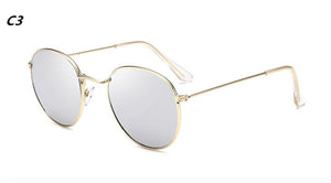 Luxury Sunglasses Women/Men Brand Designer Glasses Lady Oval Sun Glasses Small Metal Frame  Oculos De Sol Gafas