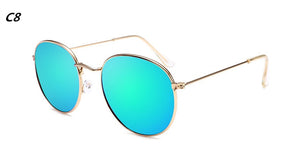 Luxury Sunglasses Women/Men Brand Designer Glasses Lady Oval Sun Glasses Small Metal Frame  Oculos De Sol Gafas