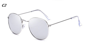 Luxury Sunglasses Women/Men Brand Designer Glasses Lady Oval Sun Glasses Small Metal Frame  Oculos De Sol Gafas