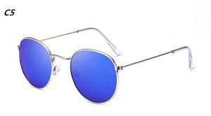 Luxury Sunglasses Women/Men Brand Designer Glasses Lady Oval Sun Glasses Small Metal Frame  Oculos De Sol Gafas