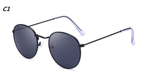 Luxury Sunglasses Women/Men Brand Designer Glasses Lady Oval Sun Glasses Small Metal Frame  Oculos De Sol Gafas