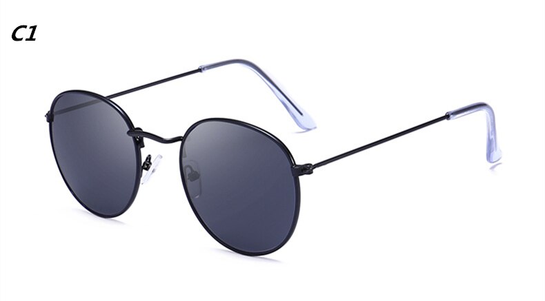 Luxury Sunglasses Women/Men Brand Designer Glasses Lady Oval Sun Glasses Small Metal Frame  Oculos De Sol Gafas