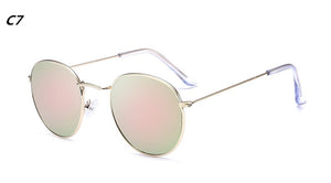 Luxury Sunglasses Women/Men Brand Designer Glasses Lady Oval Sun Glasses Small Metal Frame  Oculos De Sol Gafas