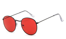 Load image into Gallery viewer, Retro oval sunglasses Women/Men  brand designer vintage small black Red Yellow  shades sun glasses Oculos De Sol