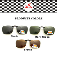 Carica l&#39;immagine nel visualizzatore di Gallery, DL024 Unisex Square Driving Polarized Sunglasses Women Men Oversized Ultra Light Metal Frame Clip On Sun Glasses uv400