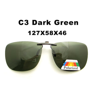 DL024 Unisex Square Driving Polarized Sunglasses Women Men Oversized Ultra Light Metal Frame Clip On Sun Glasses uv400