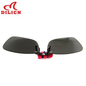 DL024 Unisex Square Driving Polarized Sunglasses Women Men Oversized Ultra Light Metal Frame Clip On Sun Glasses uv400