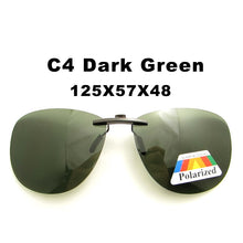 Carica l&#39;immagine nel visualizzatore di Gallery, DL024 Unisex Square Driving Polarized Sunglasses Women Men Oversized Ultra Light Metal Frame Clip On Sun Glasses uv400